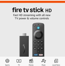 Amazon Fire TV Stick HD (newest model), free and live TV, Alexa Voice Remote
