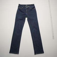 Lauren Ralph Lauren Womens Premier Straight Jeans Size 2 Dark Wash Mid Rise