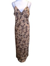 NEW Nili Lotan X Target Medium Paisley Print Silky Slip Dress