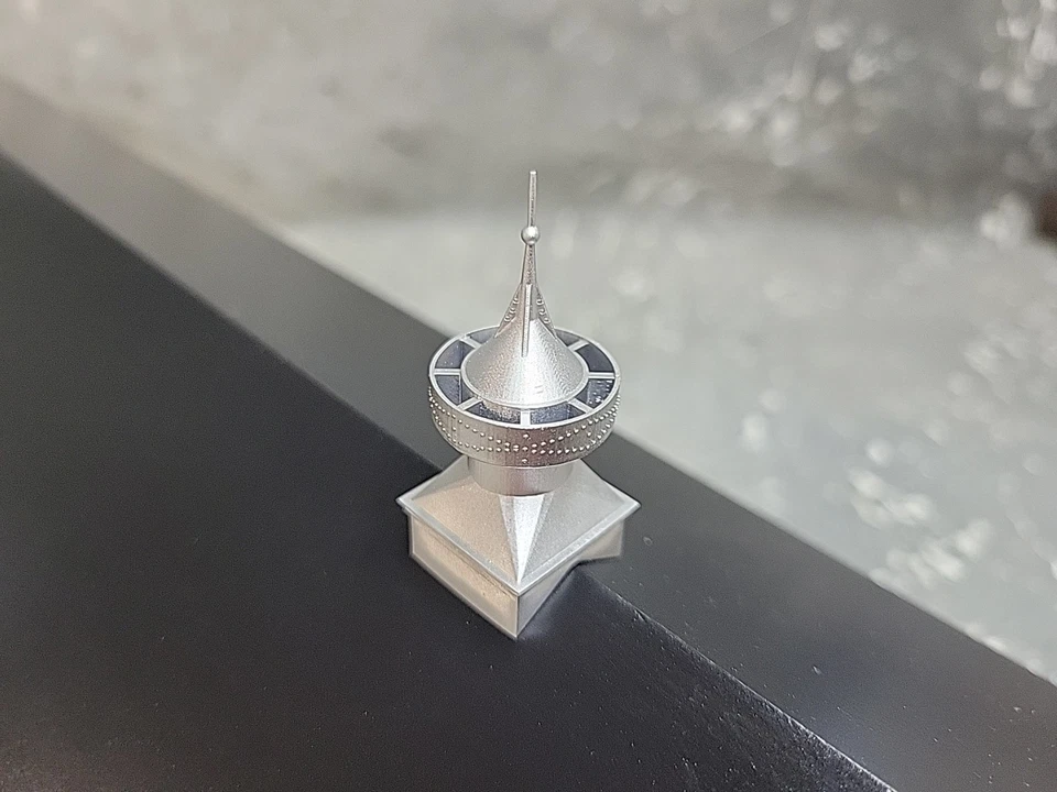 1/64 Custom scratch Farm Dairy Barn Cupolas Silver With Lighting Rod On Top - Image 3 of 4