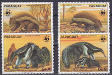 WWF PARAGUA 1985 mnh set MAMÍFEROS Capítulo 023 a Mi 3854-57 WWF