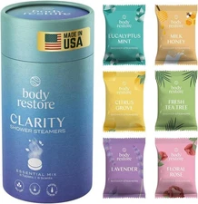 Body Restore Shower Steamers Aromatherapy 6 Pack - Birthday Gifts