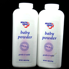 2 Health Smart 100 Pure Talc Baby Powder 14 oz