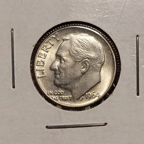1964-D Roosevelt Dime -BU Coin 90% Silver
