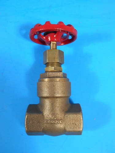 Crane 125S 125WSP 200WOG Cat. 438 Brass Gate Valve NOS