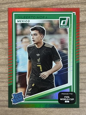 2025-26 Panini Donruss FIFA WC Gilberto Mora RC Red and Green sp