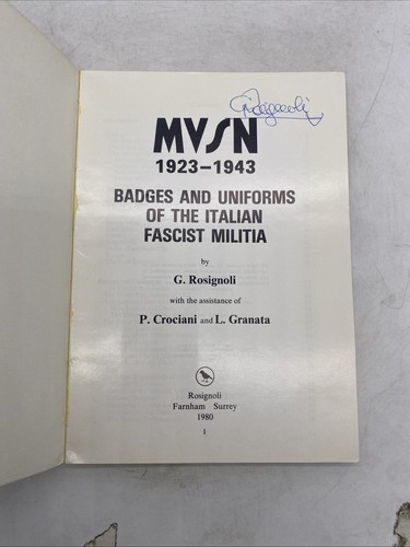 MVSN 1923 1943 - G. ROSIGNOLI - 1980 - Foto 4 di 24