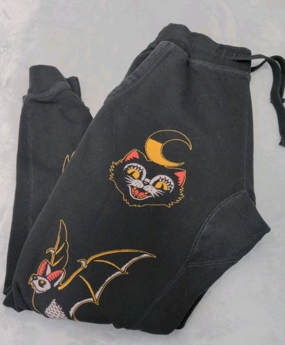 Black Craft Cult Joggers Adult 34x28 Black Goth Emo Punk Casual Sweatpants - Picture 13 of 13