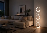 Led Leuchte Lampe Kreise Wofi Leuchten Stehlampe Stehleuchte Weiss