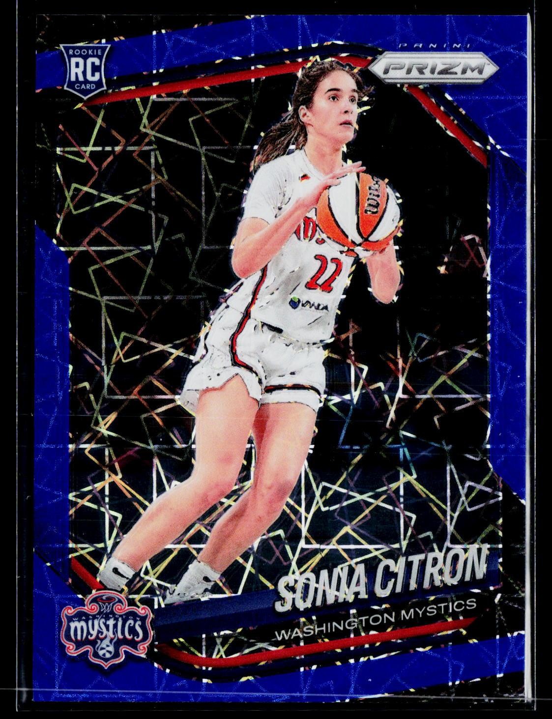 2025 Panini Prizm WNBA #122 Sonia Citron Blue Velocity Prizms