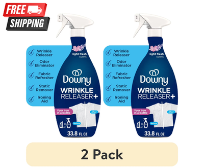 #ad Downy Wrinkle Releaser Spray Odor Eliminator amp; Fabric Refresher33.8 Oz 2 Pack $13.99