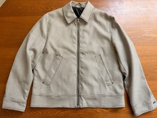 H M Men  s Houndstooth Zip Up Station Jacket. Excellent Condition. Size Large.