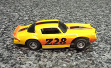 Tyco 1979 Chevy Z28 Camaro Ho Slot Car Yellow Orange Black Tested Runs
