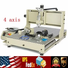 USB CNC 6090 4 axis 2.2KW CNC Router Small Wood Metal Engraving Milling Machine