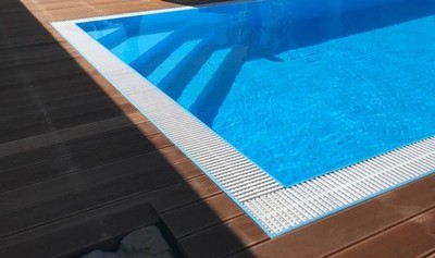 Poolino  PP-Überlaufpool 5x3m Polypropylen Schwimmbecken Überlaufbecken