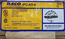 ILSCO IPC-4/0-6 KUP-L-TAP Insulation Piercing Connector 600V Box of 12 NEW