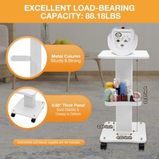 Rolling Trolley Cart SPA Beauty Salon Storage Equipment Machine Organizer Stand