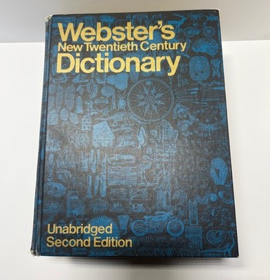 Vintage Webster s New Twentieth Century Dictionary   Unabridged 2nd Edition 1975