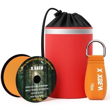 XBEN Arborist Throw Line Kit with 150FT Rope 15 Oz Bag, Orange