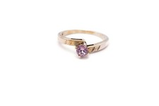 Sterling Silver 925 Amethyst Ring Size 8 G8