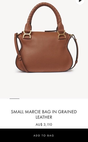 Chloe SMALL MARCIE BAG IN GRAINED LEATHER RRP $3110 - Picture 3 of 12