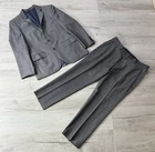 J.Crew Ludlow Slim Grey Wool Suit, Size 38S Jacket & Pants 32x30