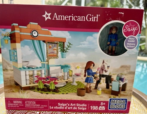 Mega Bloks American Girl Saige's Art Studio Building Set 198 Pcs NIB