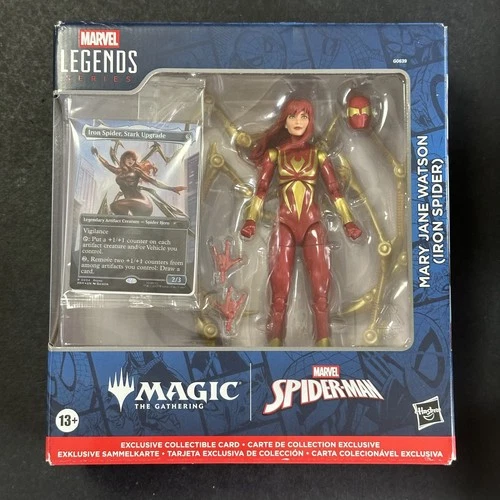 2025 MTG Marvel Legends Spider-Man Mary Jane Watson Iron Spider Figure Sealed