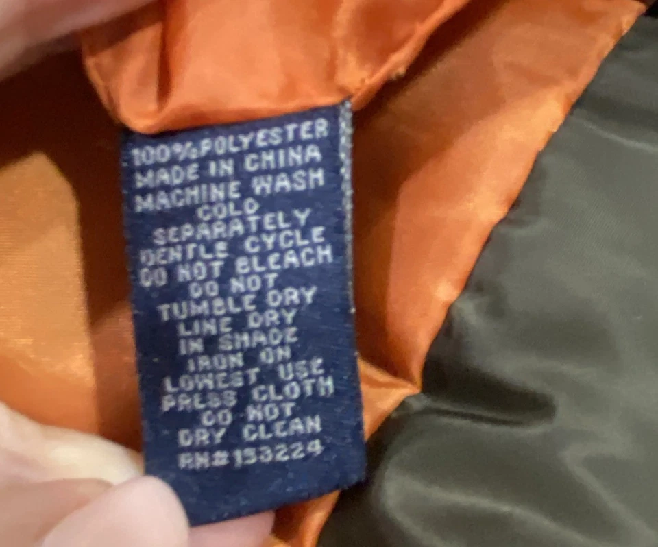 Rainforest Mens Size M Quilted Lightweight  Collared Jacket Brown Snap - Image 4 of 4