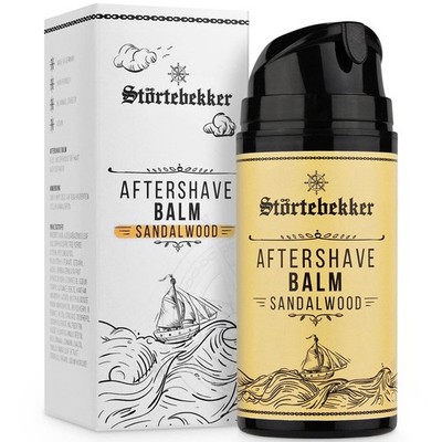 Störtebekker  Premium After Shave Balsam Herren, 100 g (1er Pack), Sandelholz