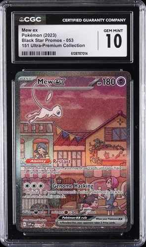 2023 POKEMON BLACK STAR PROMOS 151 ULTRA-PREM COLL #053 MEW EX CGC 10 GEM MINT