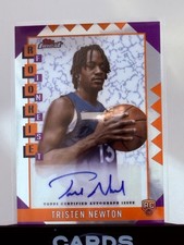 2024-25 Topps Finest - Rookie Finest Autographs Tristen Newton #RFA-TN (AU, RC)
