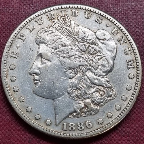 1886 S Morgan Silver Dollar $1 AU - UNC Uncirculated RARE #100303