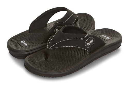 МУЖСКИЕ ВЬЕТНАМКИ FLOOPI С ТЕКСТУРНОЙ МЯГКОЙ СТЕЛЬКОЙ ИЗ ЭВА МУЖСКИЕ ПЛЯЖНЫЕ САНДАЛИИ ЧЕРНЫЕ 12 7790₽