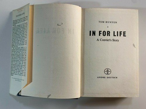 In For Life: A Convict's Story by Tom Runyon 1954 - 第 2/4 張圖片