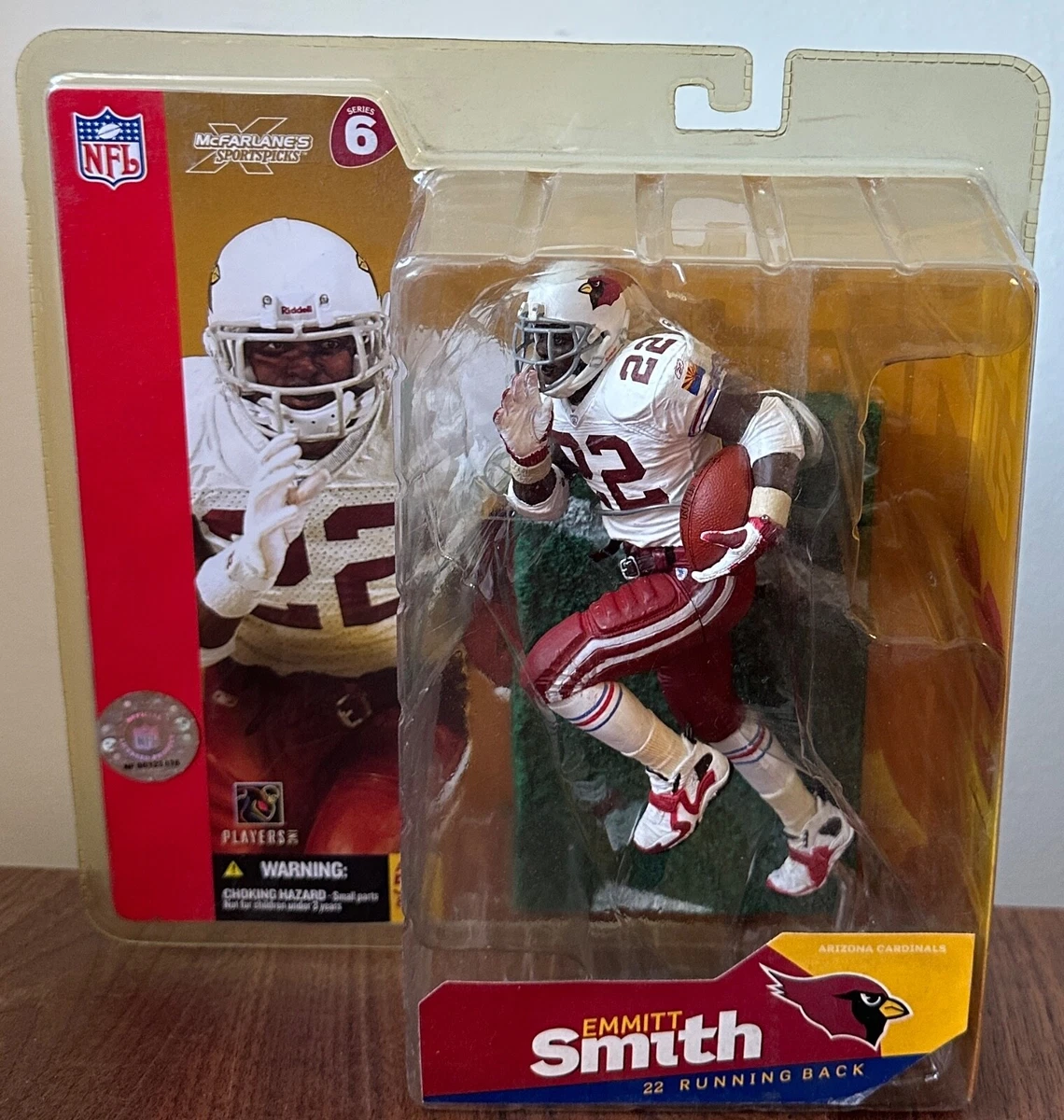 スポーツ McFarlane NFL Series E. Smit 2003 ED. McFarlane NFL Series 1 Emmitt Smith No Helmet RARE Super Chase