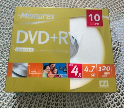 DVD+RW 4,7GB 10PK MEMOREX