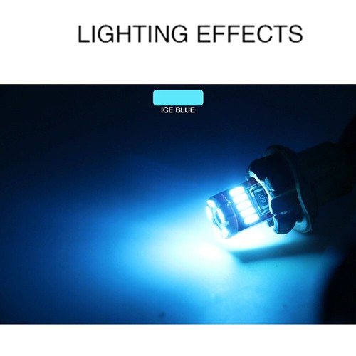 20x T10 LED 194 168 W5W Bulb Ice Blue Canbus 4014 15SMD Wedge Lamp License Light - Picture 2 of 7