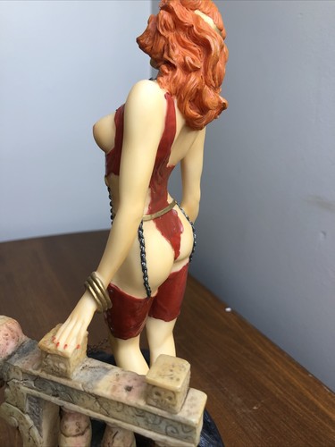 A.A.D.L.P Adams Apple Woman Statue Figure with Panther - Picture 8 of 12