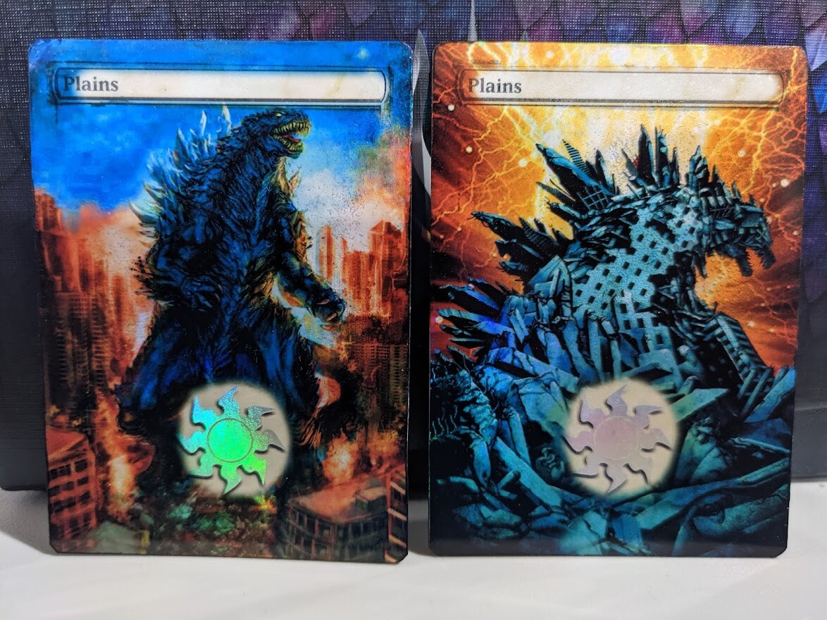 FOIL MTG GODZILLA Kaiju Altered Lands Great for Commander FOIL MTG GODZILLA Kaiju Altered Lands Great for Commander