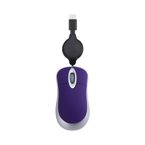 Corded Mouse Small Retractable Cable USB C Mouse Optical Mouse 1000DPI - Picture 6 of 13