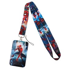 Spiderman Superhero Comic Movie Character Themed Lanyard With ID Badge Holder