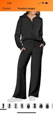ANRABESS Women 2 Piece Outfits Sweatsuit Oversized Sweatshirt Sweatpants