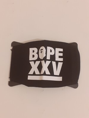 A Bathing Ape Bape XXV Gesichtsmaske schwarz 1E70192077