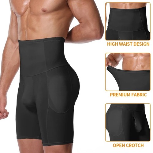 Men Buttocks Shaper Padded Enhancer Underwear Butt Lifter Boxer Briefs Pants US - Picture 6 of 25