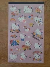 Hello Kitty Sanrio Kawaii Sticker Sheet For Decoration, Journal, Scrapbook