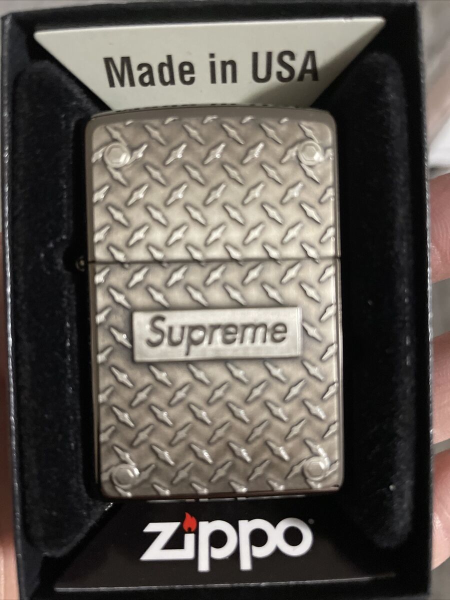 19Supreme Diamond Plate Zippoジッポライター