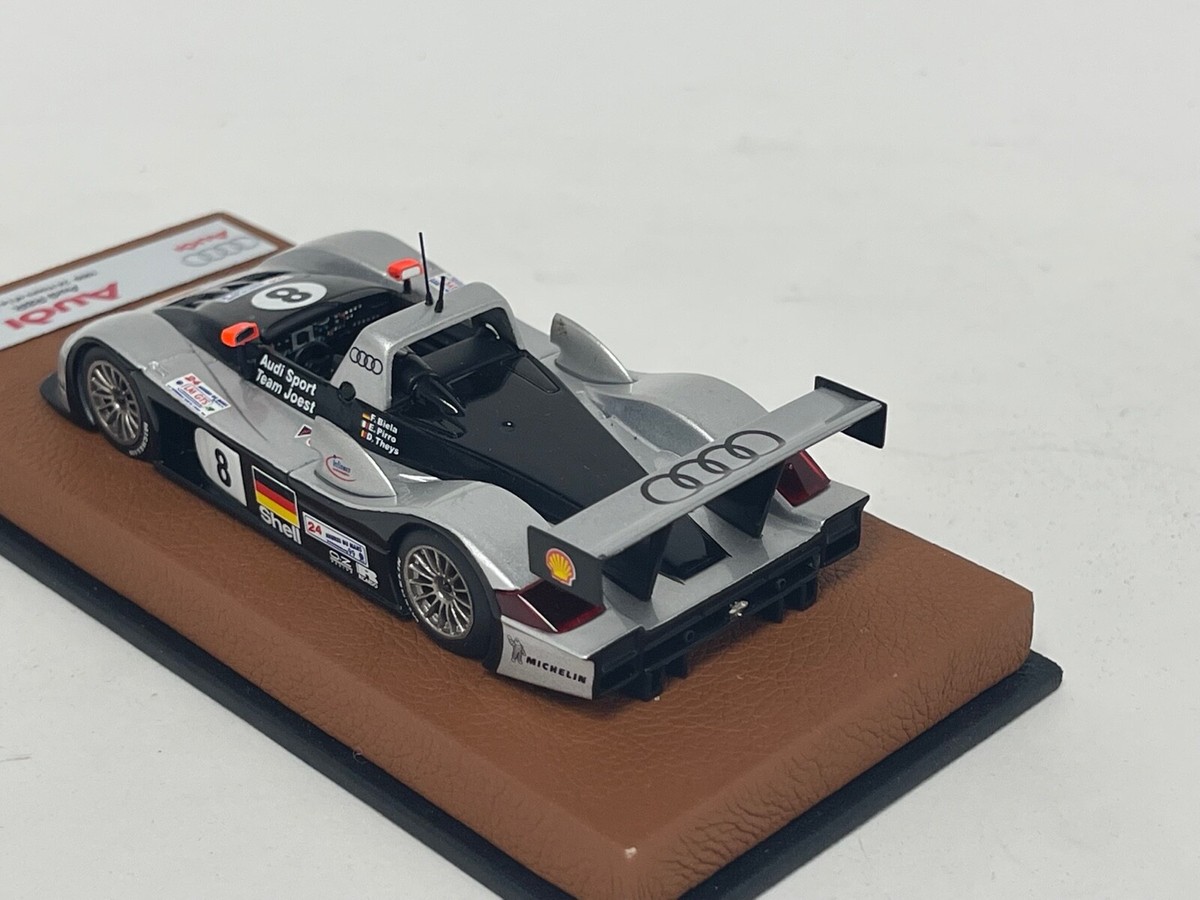 1/43 IXO models of Audi R8R from 1999 24 Hours LeMans #8 Leather