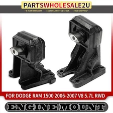 2pcs Front LH & RH Side Engine Motor Mount for Dodge Ram 1500 2006-2007 5.7L RWD