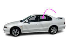 Fit:1994-1998 Mitsubishi Galant 4D Sedan Rear Driver Left Side Door Window Glass